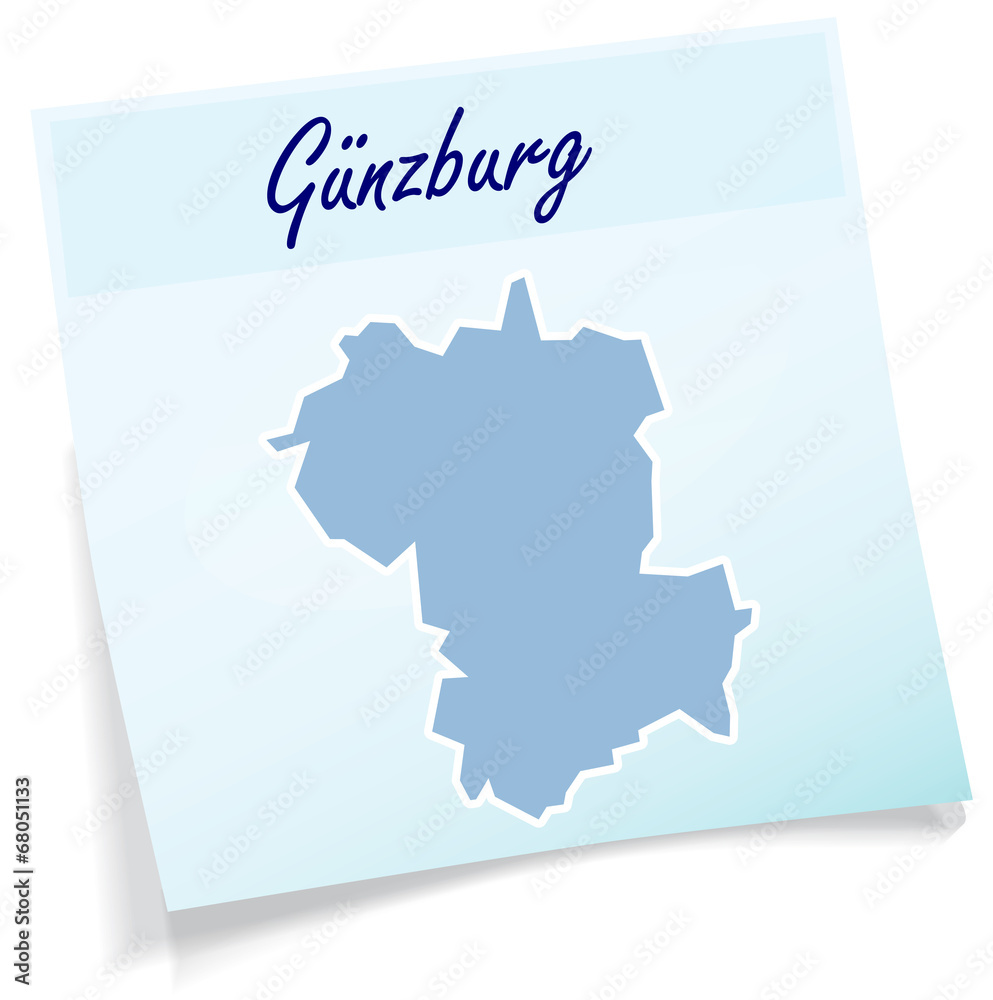 Guenzburg als Notizzettel