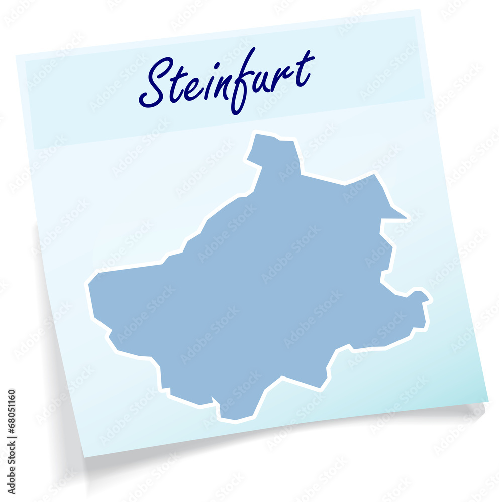 Obraz premium Steinfurt als Notizzettel