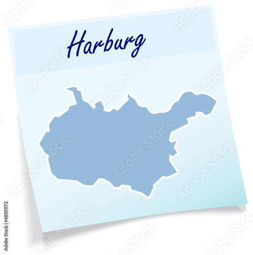 Harburg als Notizzettel photo