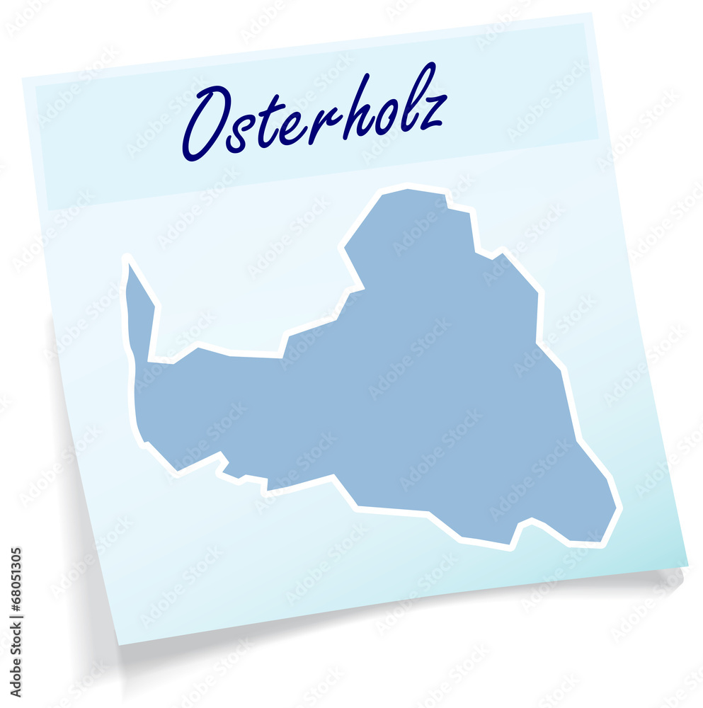 Osterholz als Notizzettel