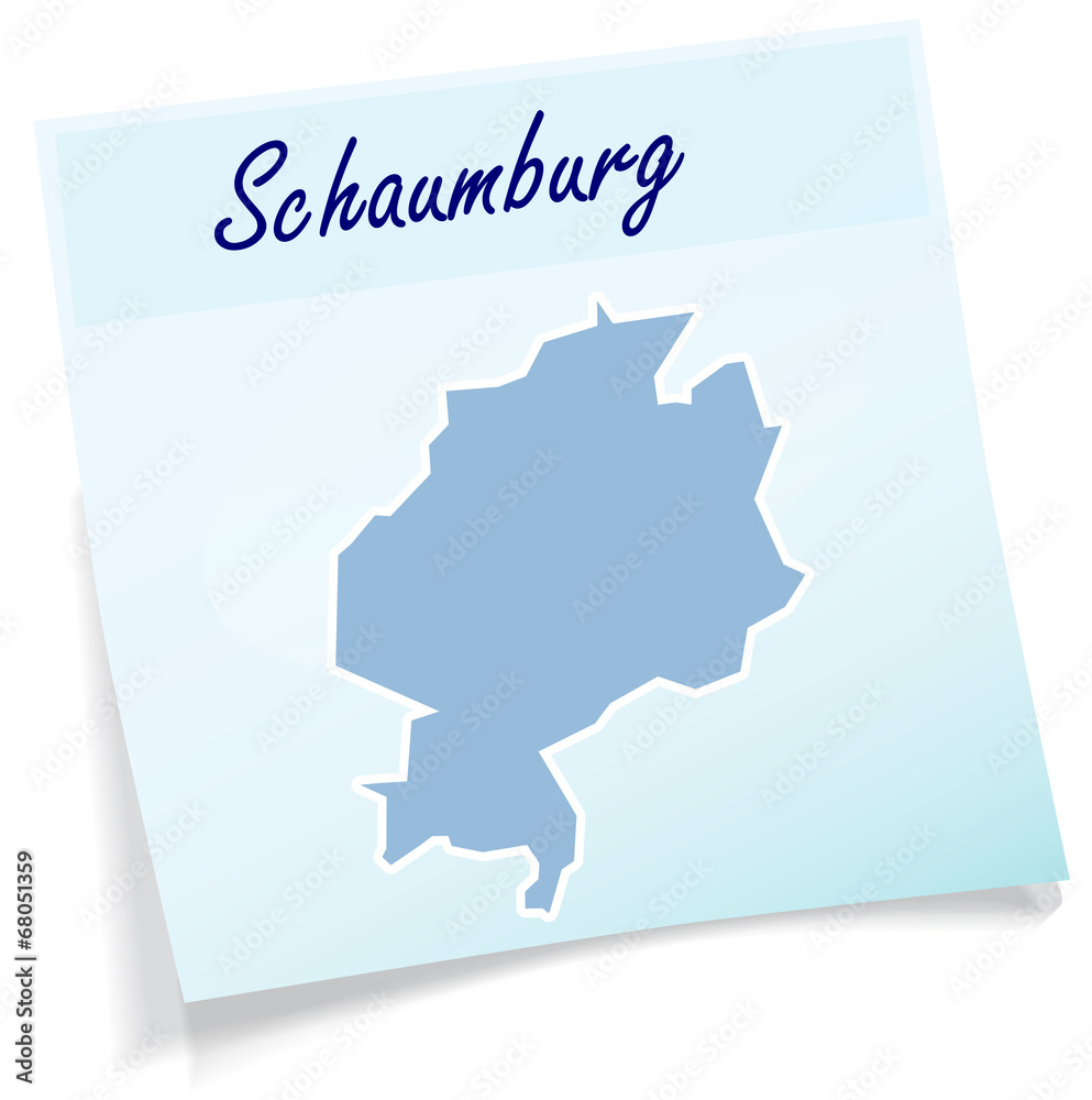 Obraz premium Schaumburg als Notizzettel