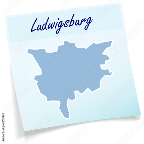Ludwigsburg als Notizzettel