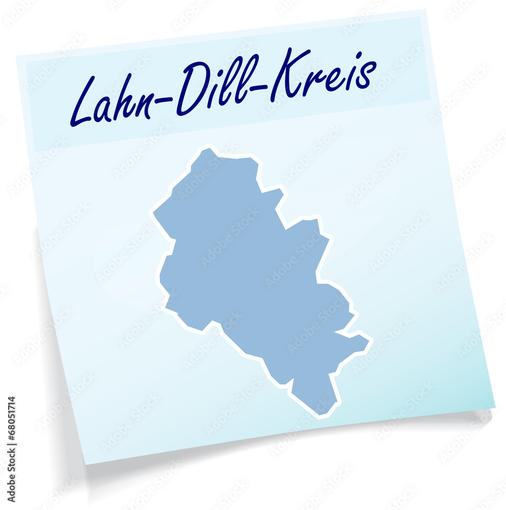 Lahn-Dill-Kreis als Notizzettel