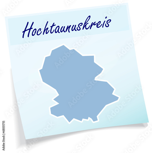Hochtaunuskreis als Notizzettel
