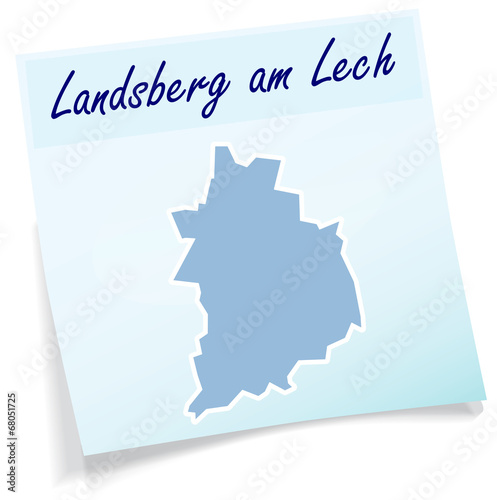 Landsberg als Notizzettel