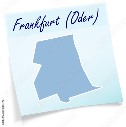 Frankfurt-Oder als Notizzettel