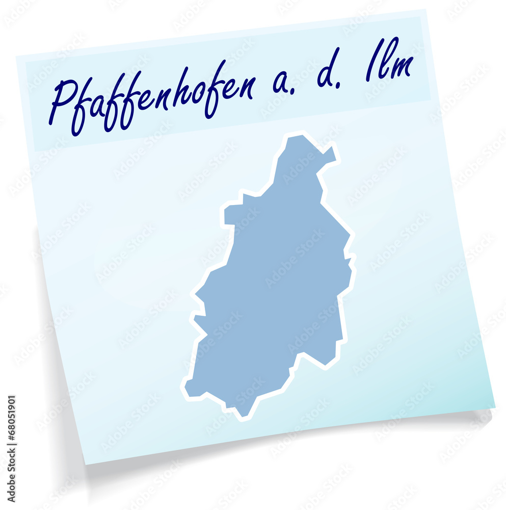 Pfaffenhofen als Notizzettel