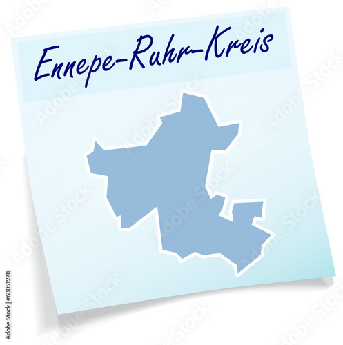 Ennepe-Ruhr-Kreis als Notizzettel