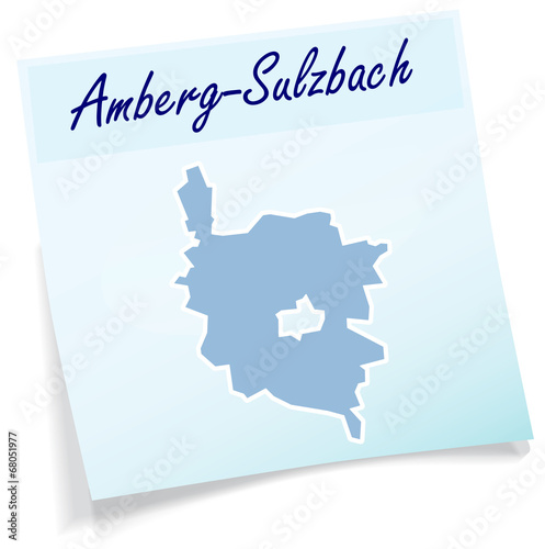 Amberg-Sulzbach als Notizzettel