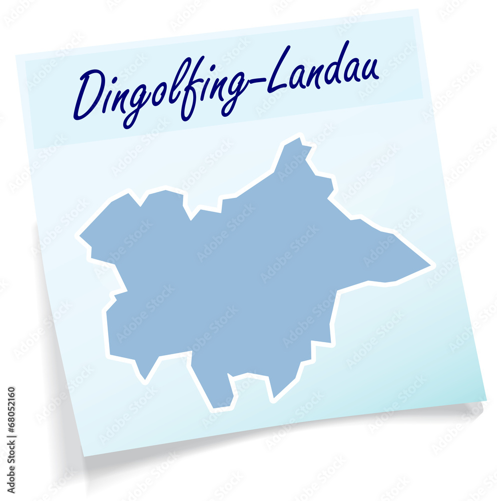 Obraz premium Dingolfing-Landau als Notizzettel
