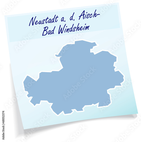 Neustadt-an-der-Aisch-Bad-Windsheim als Notizzettel