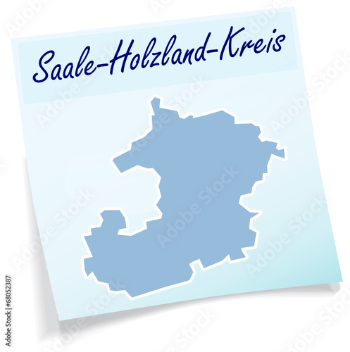 Saale-Holzland-Kreis als Notizzettel