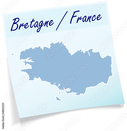 Bretagne als Notizzettel