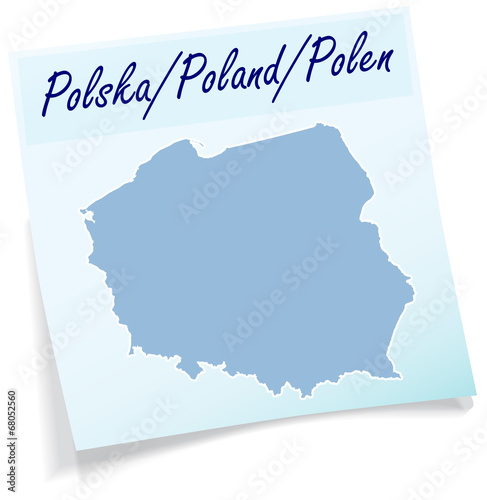 Polen als Notizzettel
