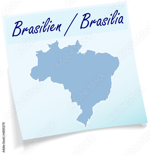 Brasilien als Notizzettel