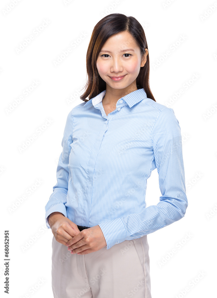 Asian businesswoman portarit on white background Asian businesswoman portarit on white background