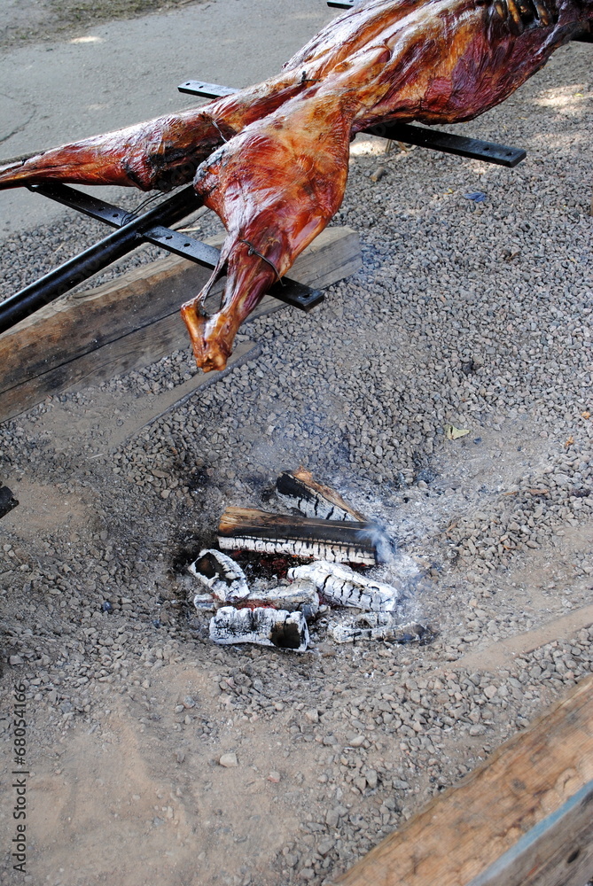 Obraz premium Wildschweinbraten