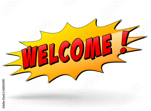 Vector welcome icon
