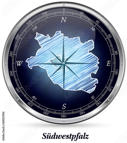 Suedwestpfalz mit Grenzen