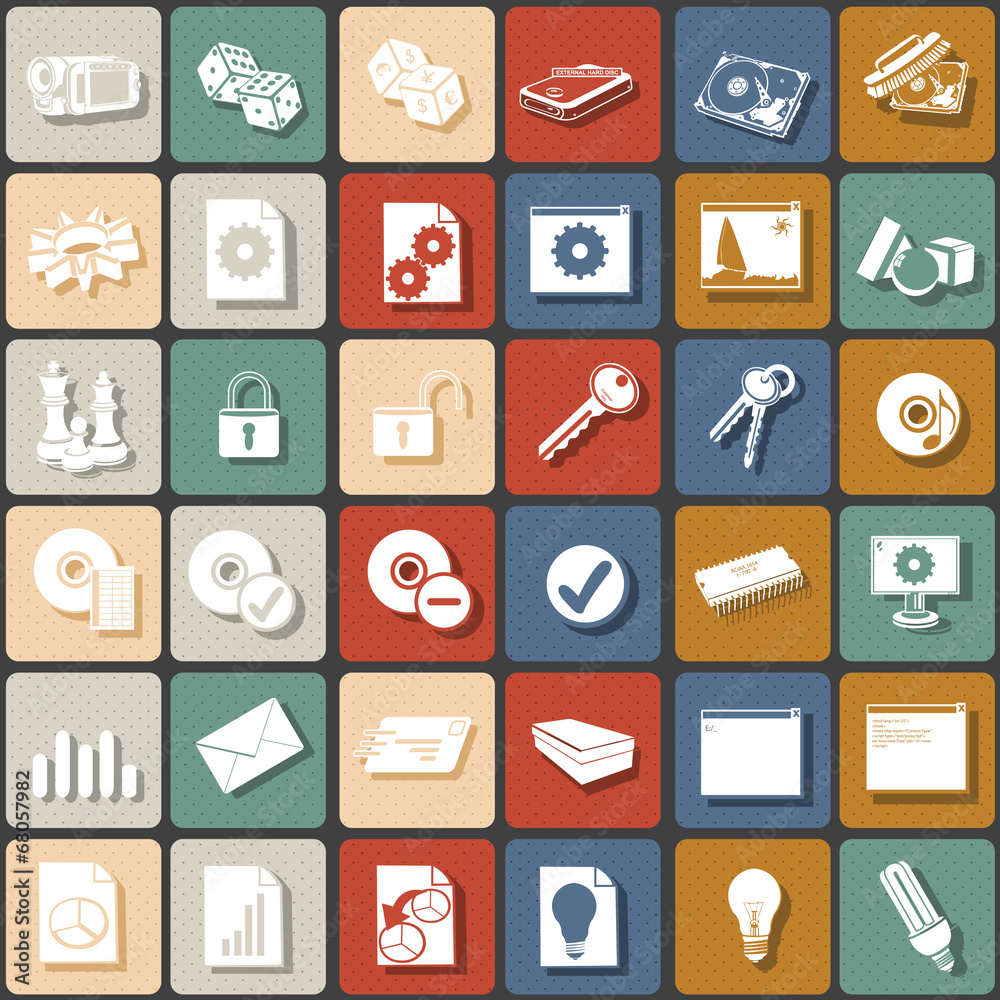 flat icons 3 flat icons 3
