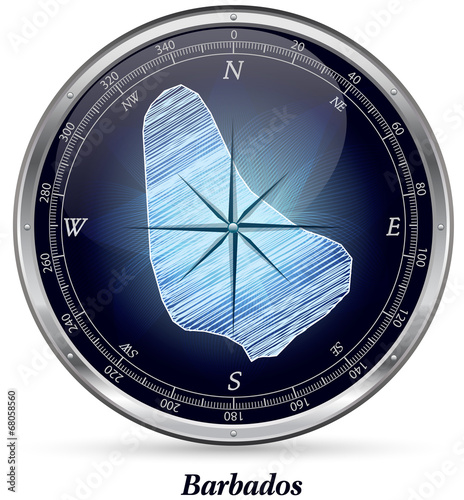 Barbados mit Grenzen