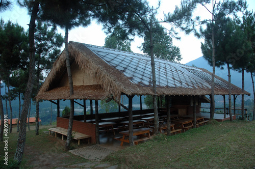 wooden shelter