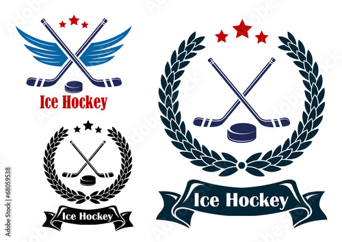 Ice Hockey sports emblems
