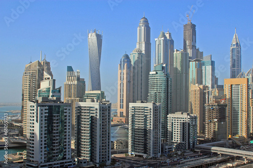 Aerial view of Dubai Marina