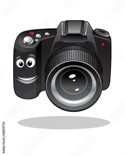 Cute cartoon DSLR or digital camera