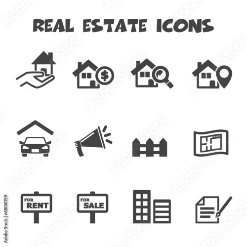real estate icons © tulpahn