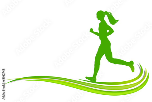 Joggerin grüne Welle
