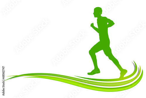 Jogger grüne Welle
