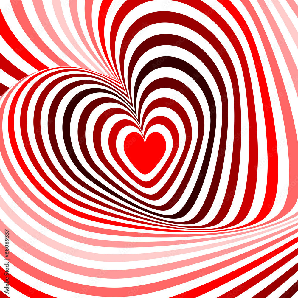 Design hearts twisting movement illusion background Design hearts twisting movement illusion background