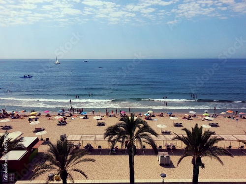 Beautiful beach in spain photo