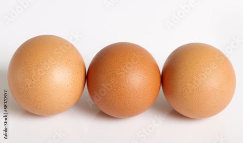 Three eggs.
