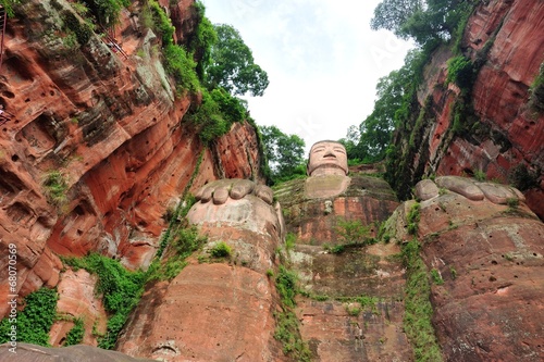 One of the world's largest budga statue in Leshan,sichuan,china