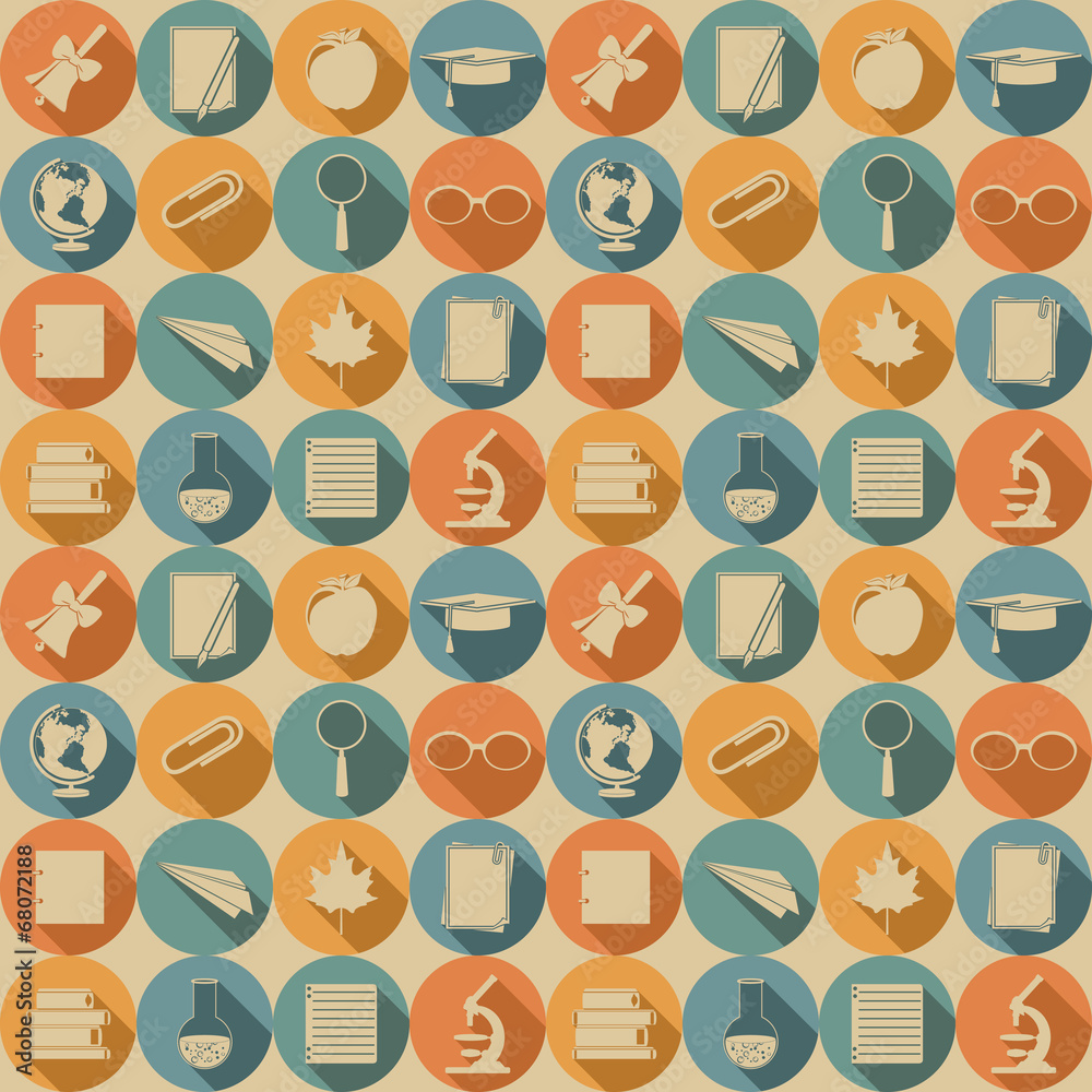 Education seamless pattern. Education seamless pattern.
