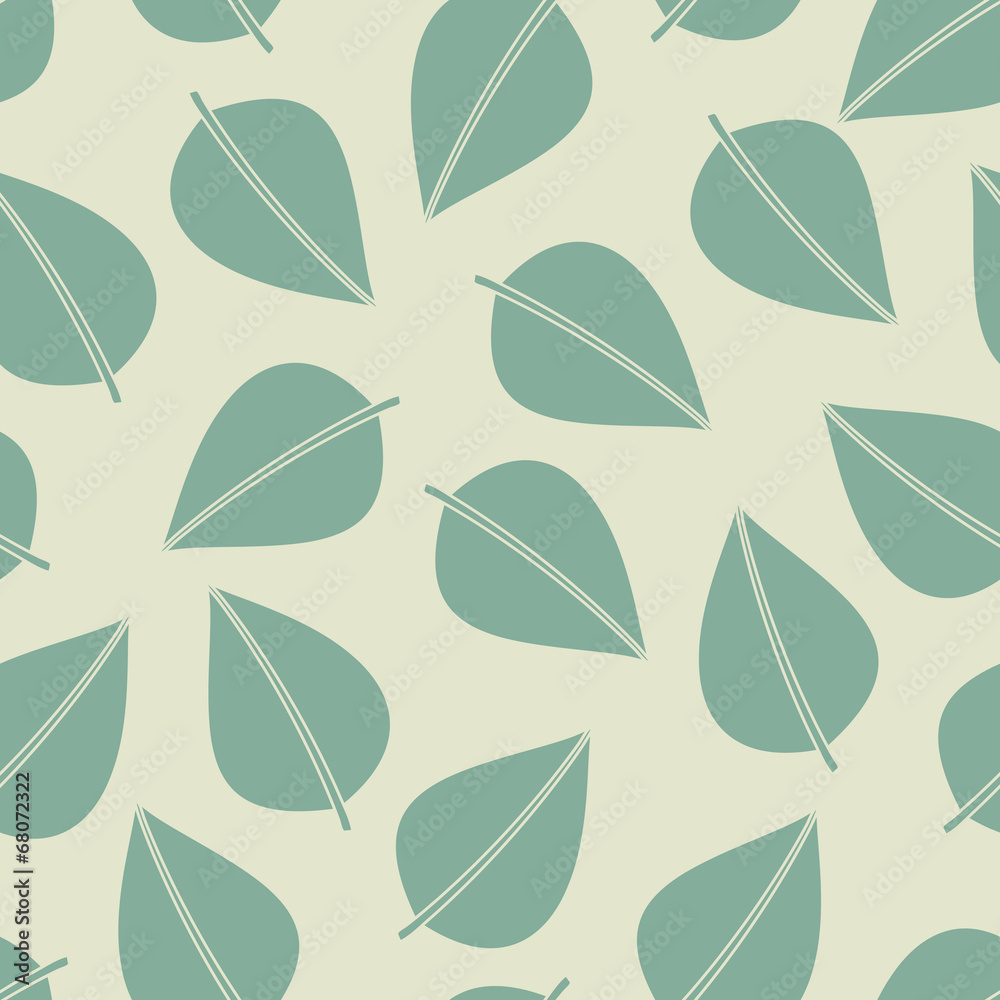 Seamless pattern with leafs.