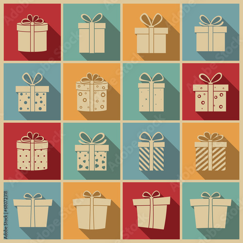 Gift boxes icon.