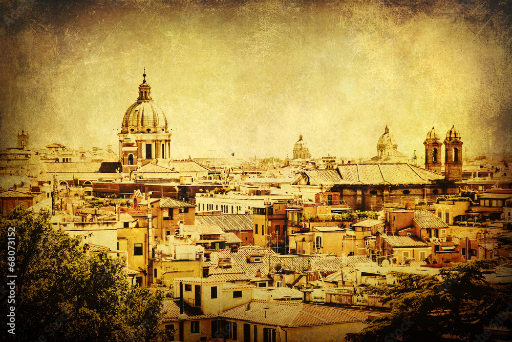 nostalgisch texturertes Bild von Rom