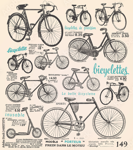 Bike poster with french text
