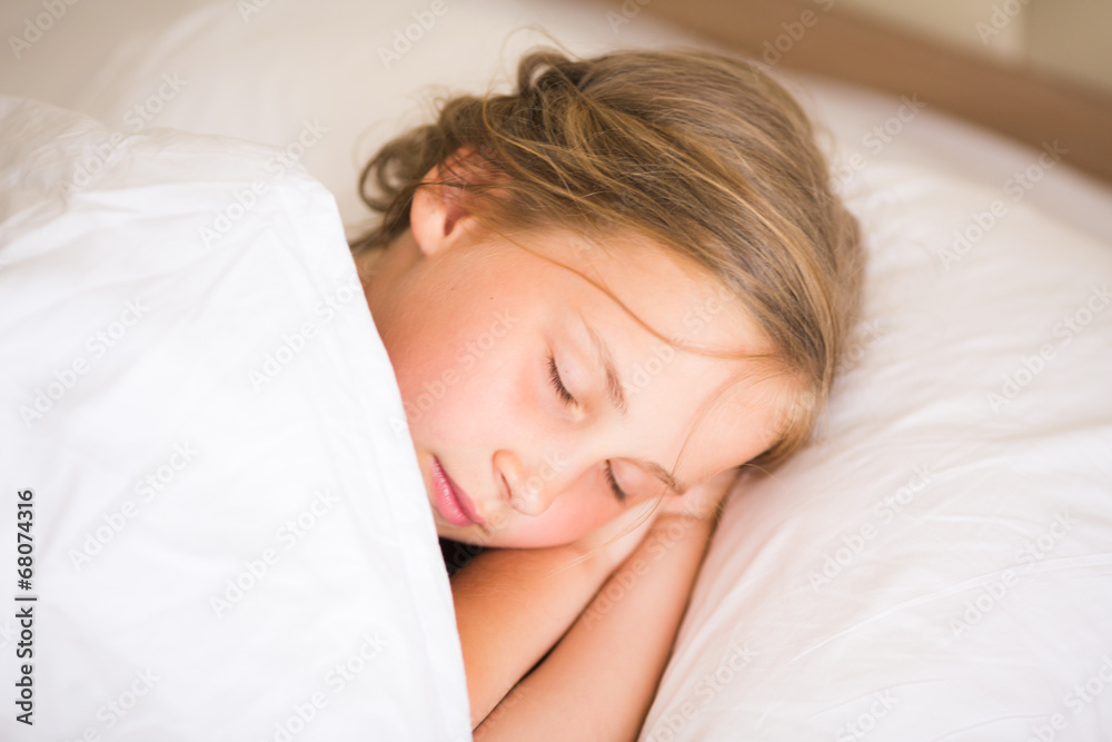 Adorable little girl sleeping Adorable little girl sleeping