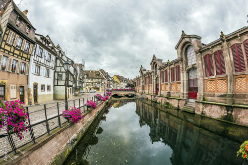 canal in Little Venice in Colmar, France