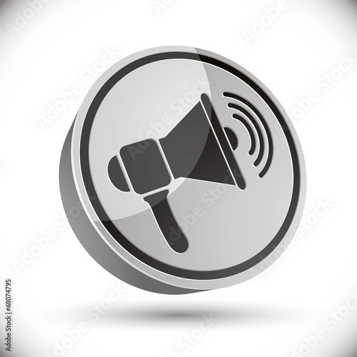 Loudspeaker icon, vector.