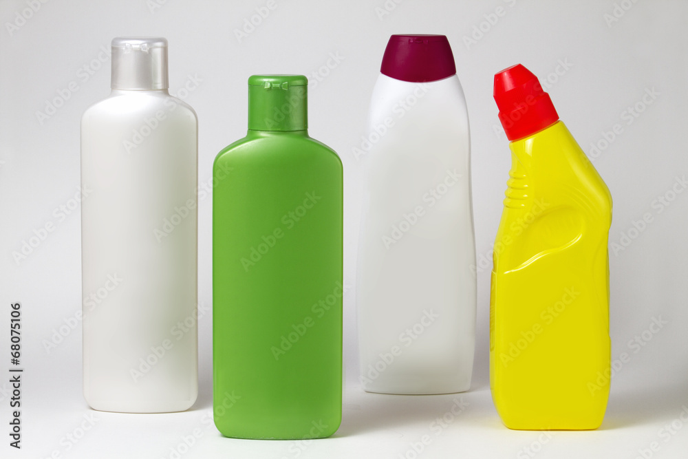 Bottles of plastic