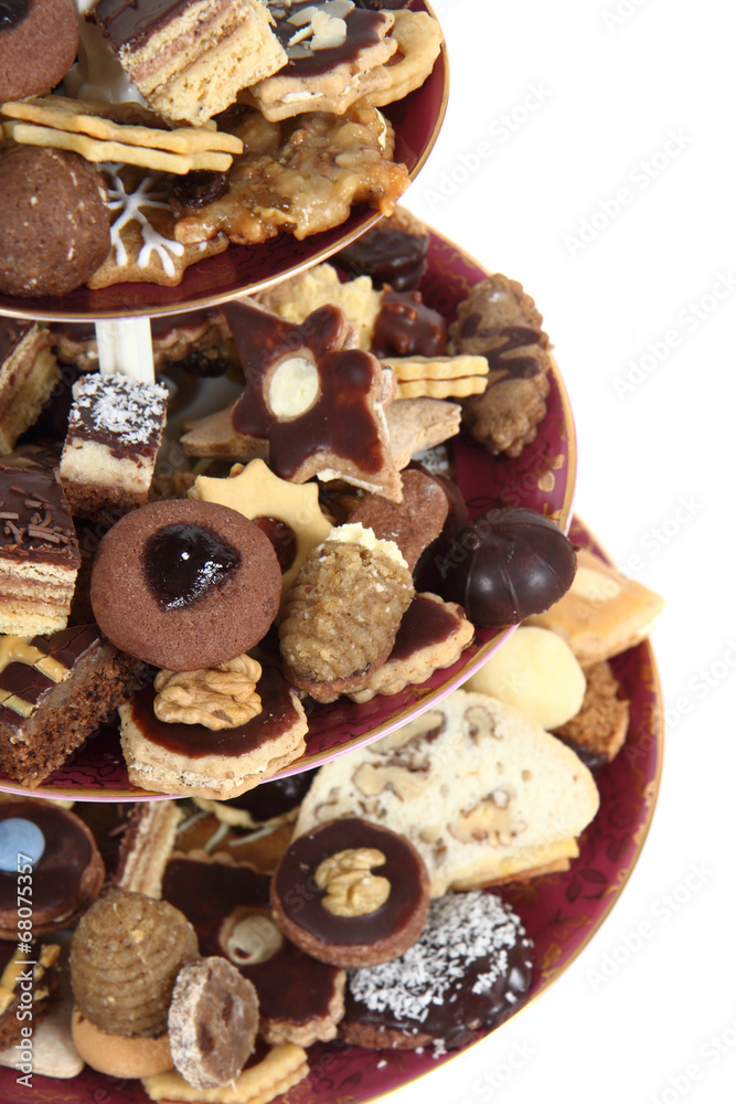 Fototapeta premium christmas desserts and cookies from czech republic