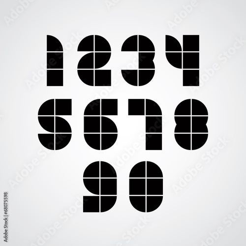 Digital style simple geomet...