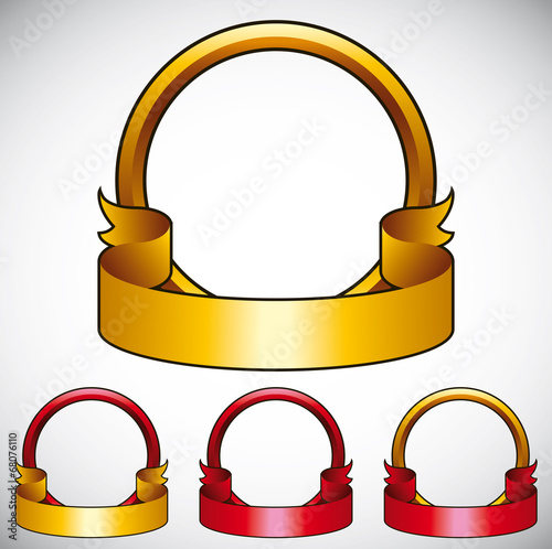 Simplistic round emblem wit...