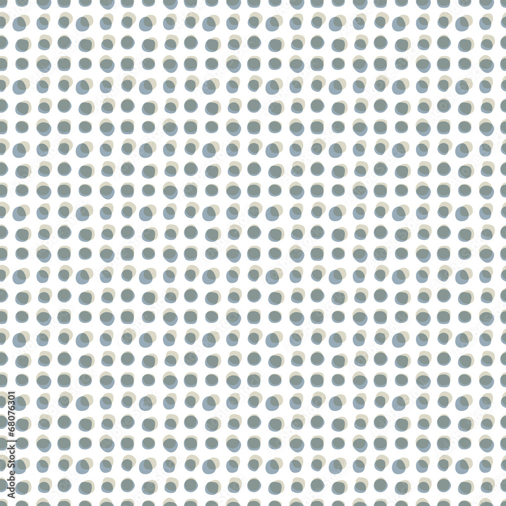 Monochrome dots seamless pattern, vector background.