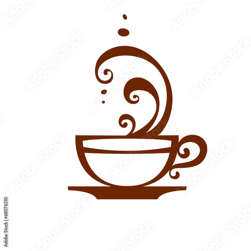 Coffee cup icon, vector.